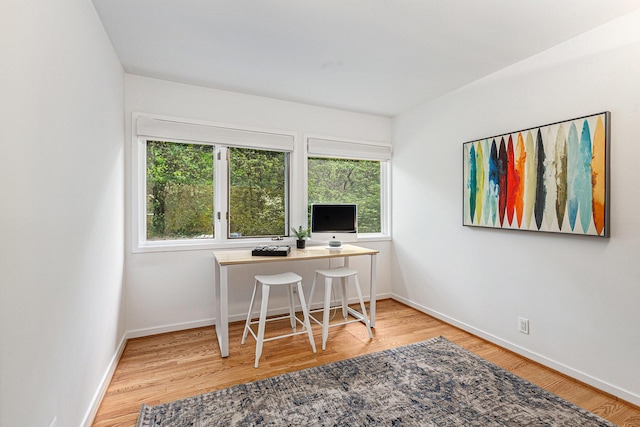 202 Orchard Hills Dr, Ann Arbor, MI 48104 - office with baseboards and wood finished floors