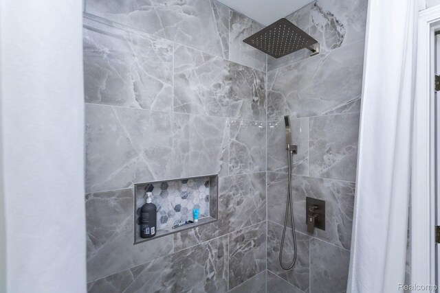 6075 Davison Rd, Burton, MI 48509 - detailed view of a tile shower