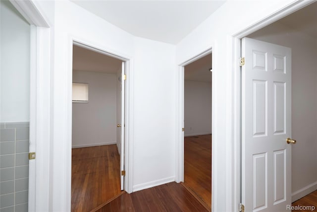 26211 Linwood St, Roseville, MI 48066 - hall featuring dark wood-style floors