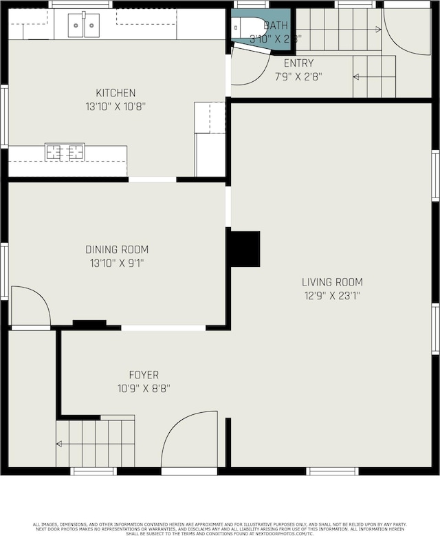 115 N Emily, Ludington, MI 49431 - room layout