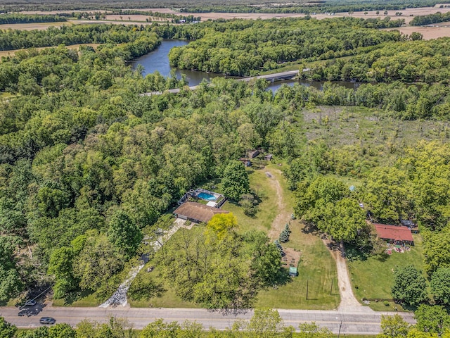 720 Riverside Dr, Constantine, MI 49042 - aerial view of a nearby body of water and a forest