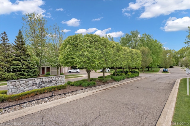 1721 Deepwood Cir, Rochester, MI 48307 - view of asphalt road with curbs