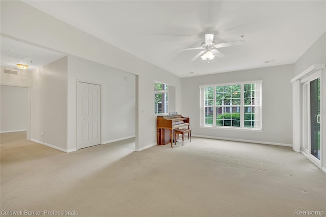 1721 Deepwood Cir, Rochester, MI 48307 - spare room with carpet, a ceiling fan, and baseboards