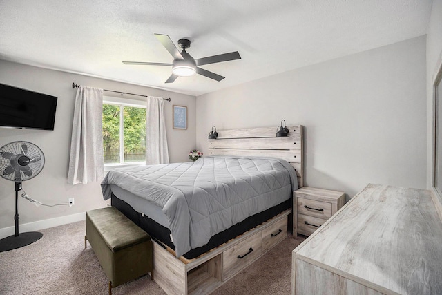 1988 Kregel Ave, Muskegon, MI 49442 - carpeted bedroom featuring baseboards and ceiling fan
