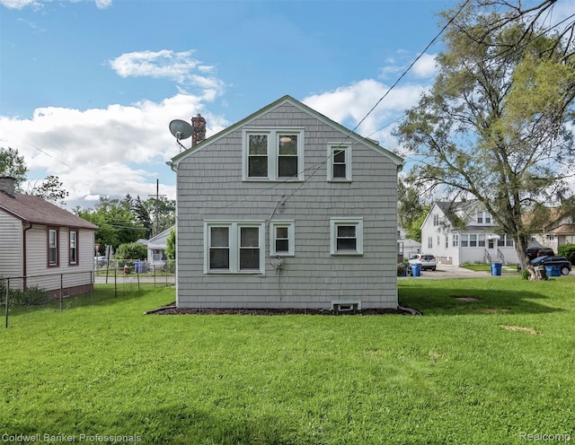 7283 Lozier Ave, Warren, MI 48091 - back of property featuring a chimney