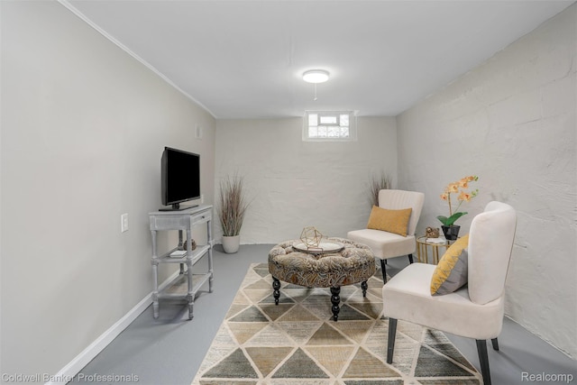 7283 Lozier Ave, Warren, MI 48091 - living area featuring finished concrete floors