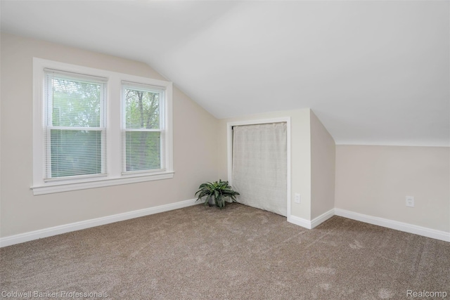 7283 Lozier Ave, Warren, MI 48091 - bonus room with lofted ceiling, carpet, and baseboards