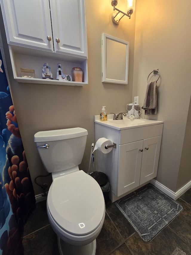 5966 Engleman Ave, Warren, MI 48091 - full bath featuring vanity, toilet, and baseboards