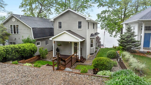 1548 Indian Trl, Pleasant Lake, MI 49272 - view of front facade with roof with shingles