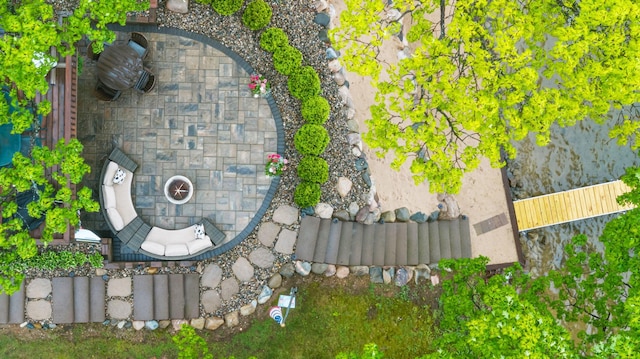 1548 Indian Trl, Pleasant Lake, MI 49272 - bird's eye view