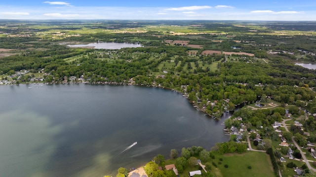 1548 Indian Trl, Pleasant Lake, MI 49272 - aerial overview of property's location with a nearby body of water