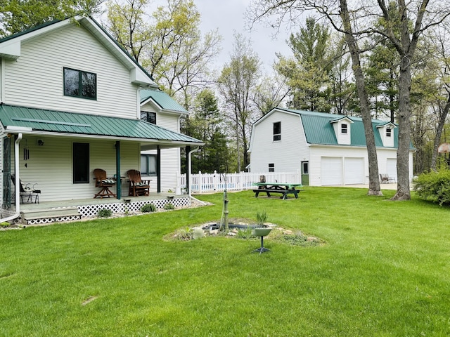 4375 W Haskell Lake Rd, Harrison, MI 48625 - view of yard with a porch