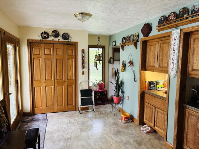 4375 W Haskell Lake Rd, Harrison, MI 48625 - foyer with baseboards and a textured ceiling
