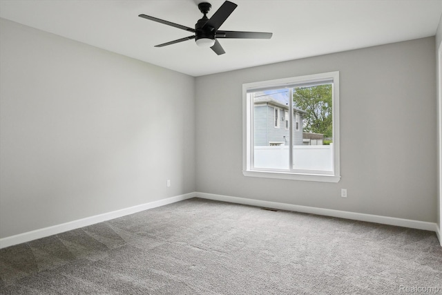 1759 2nd St, Taylor, MI 48192 - carpeted spare room with baseboards and a ceiling fan