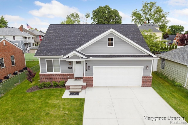 1759 2nd St, Taylor, MI 48192 - traditional-style home featuring brick siding, concrete driveway, a shingled roof, and a residential view