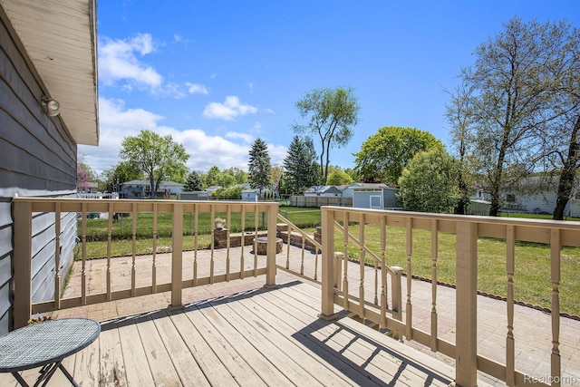 2263 Lawnel Ave, Norton Shores, MI 49441 - view of wooden deck