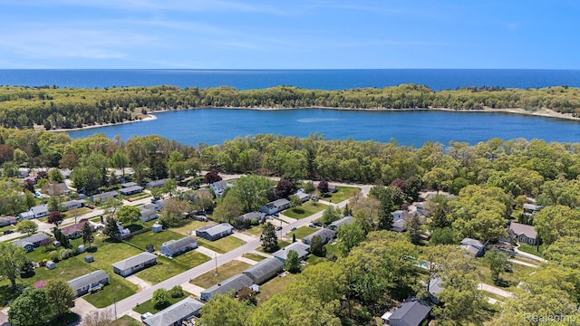 2263 Lawnel Ave, Norton Shores, MI 49441 - aerial view of residential area with a nearby body of water