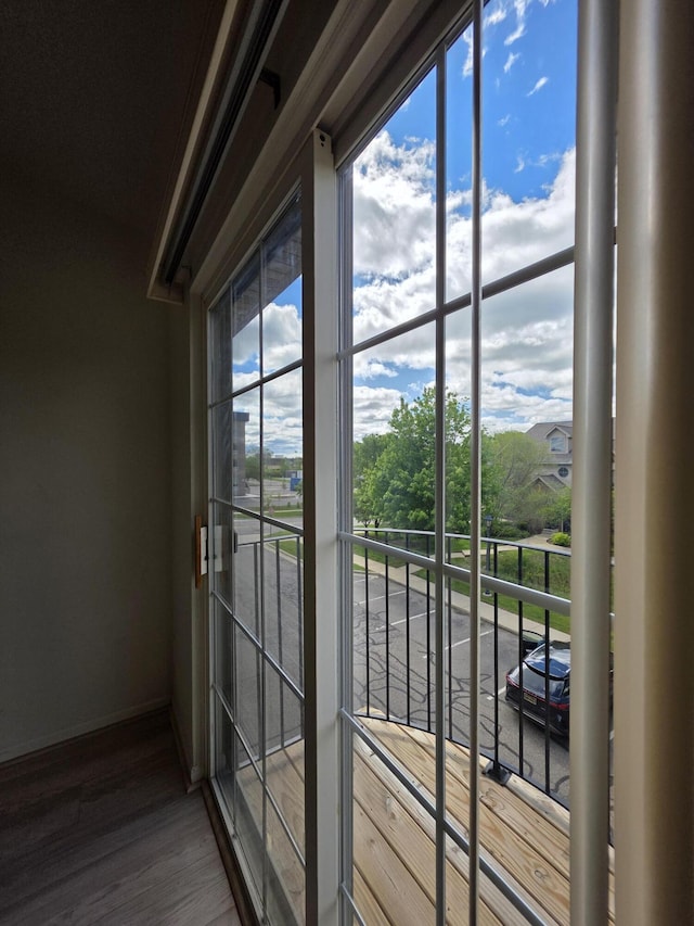 2936 Signature Blvd, Ann Arbor, MI 48103 - detailed view of wood finished floors and baseboards