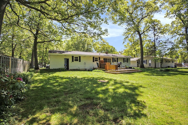 15035 155th Ave, Grand Haven, MI 49417 - rear view of property with a deck