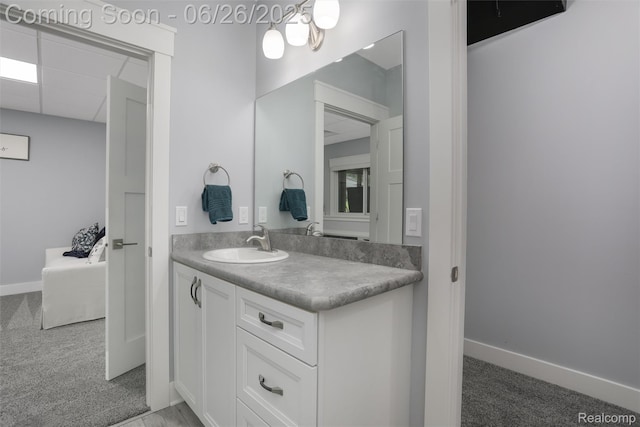 800 Greystone Dr, Chelsea, MI 48118 - bathroom with vanity and baseboards
