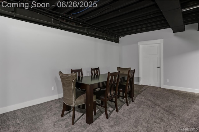 800 Greystone Dr, Chelsea, MI 48118 - carpeted dining space featuring baseboards