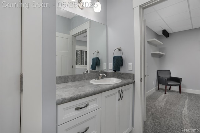 800 Greystone Dr, Chelsea, MI 48118 - bathroom with vanity and baseboards