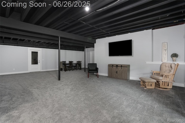 800 Greystone Dr, Chelsea, MI 48118 - finished basement with carpet and baseboards