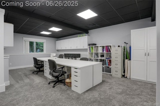 800 Greystone Dr, Chelsea, MI 48118 - office space featuring light colored carpet and a paneled ceiling