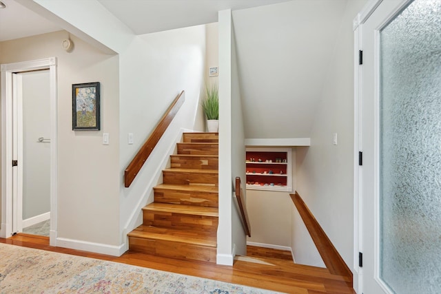 16350 Whitaker Rd, Linden, MI 48451 - stairs with wood finished floors and baseboards