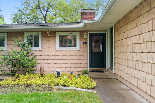 11676 Bradley Dr, Jerome, MI 49249 - entrance to property with a chimney