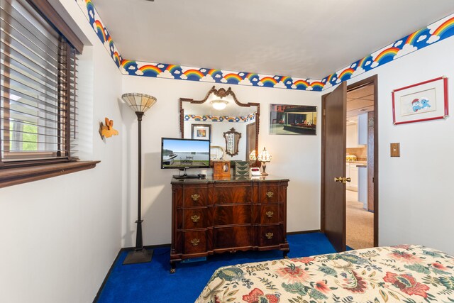 11676 Bradley Dr, Jerome, MI 49249 - carpeted bedroom with baseboards