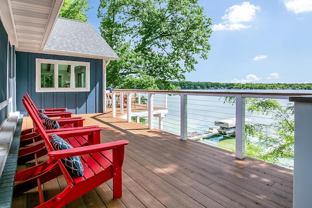 67881 Edgewater Beach Rd, White Pigeon, MI 49099 - view of wooden deck