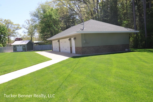 2985 Middle Lake Rd, Twin Lake, MI 49457 - view of property exterior with brick siding and a shingled roof
