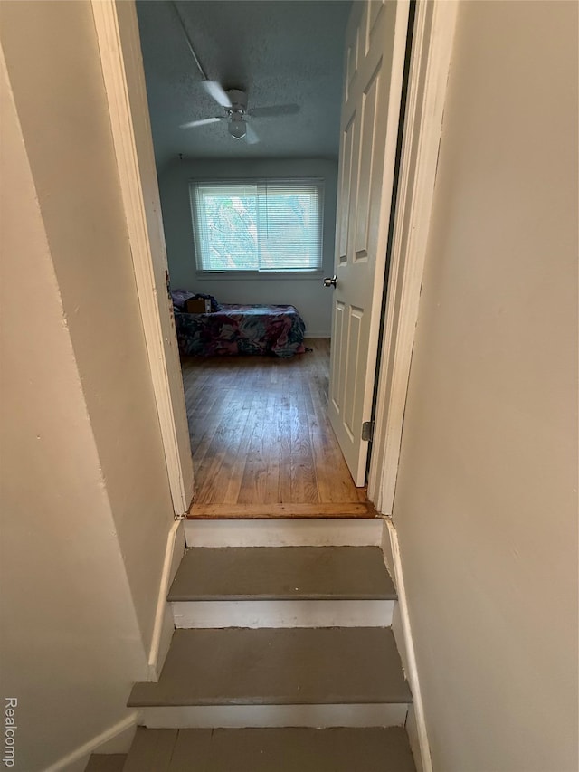 1226 E Princeton Ave, Flint, MI 48505 - staircase with baseboards and wood-type flooring