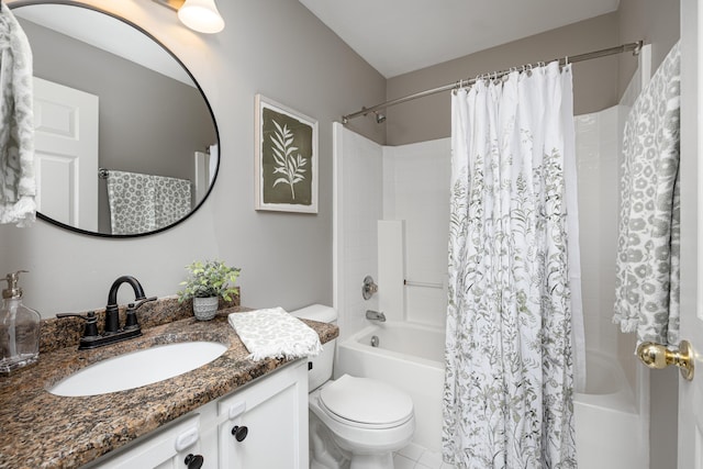3039 Barclay Way, Ann Arbor, MI 48105 - bathroom with shower / bath combo, vanity, and toilet