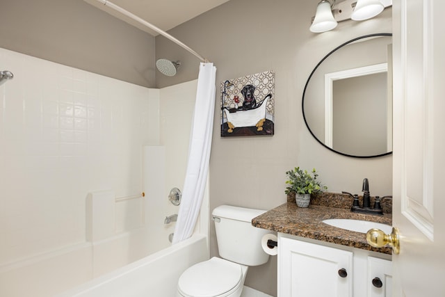 3039 Barclay Way, Ann Arbor, MI 48105 - bathroom featuring shower / tub combo, vanity, and toilet