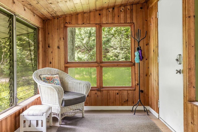 14438 Spring Creek Dr, New Buffalo, MI 49117 - sunroom / solarium featuring vaulted ceiling