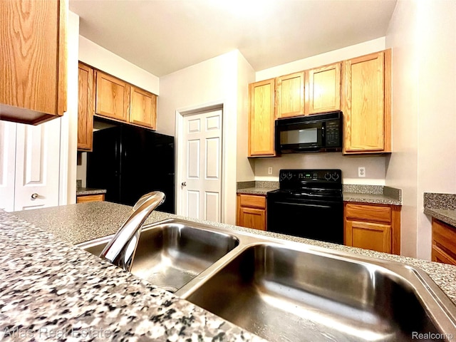 25727 Maritime Cir S, Harrison Township, MI 48045 - kitchen with black appliances