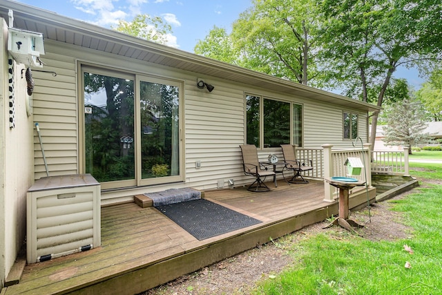 28 Barrington Cir, Saginaw, MI 48603 - view of wooden deck