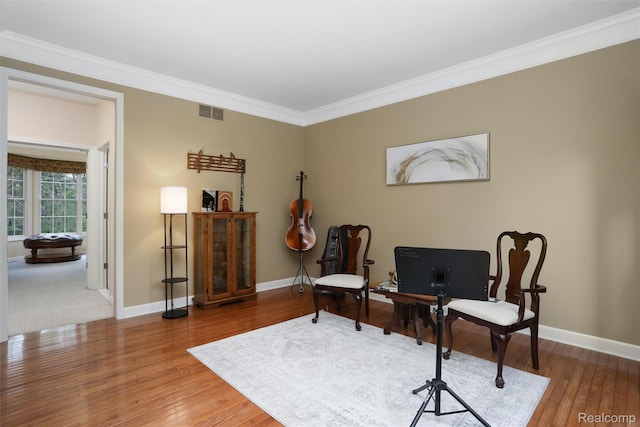5687 Stonehaven Blvd, Rochester, MI 48306 - office space with wood finished floors, crown molding, and baseboards