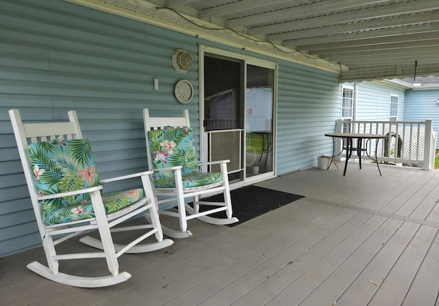 25893 Clark St, Novi, MI 48375 - view of wooden deck