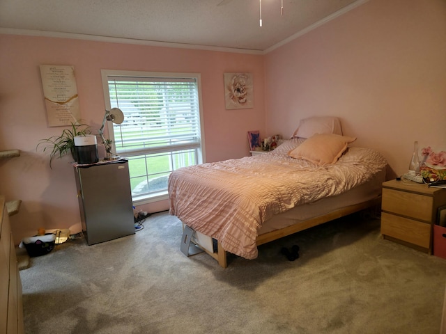 25893 Clark St, Novi, MI 48375 - bedroom with crown molding and carpet flooring
