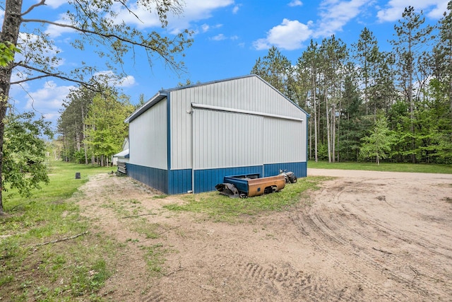 11676 Whitefish Rd, Newaygo, MI 49337 - view of pole building with driveway