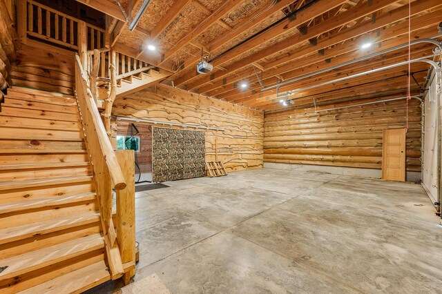 4450 50th Ave, Sears, MI 49679 - below grade area featuring stairs