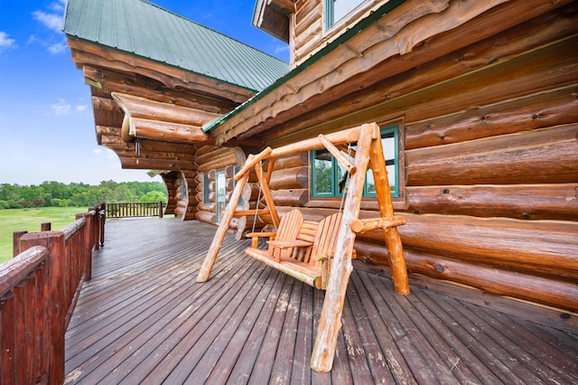4450 50th Ave, Sears, MI 49679 - view of wooden deck