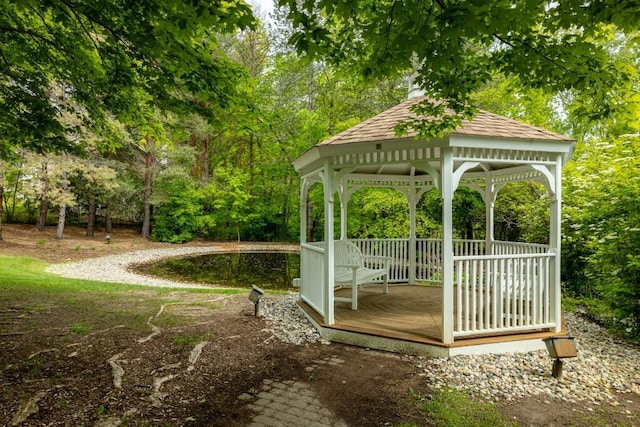 4936 Ravine Ct, Ann Arbor, MI 48105 - view of yard featuring a gazebo