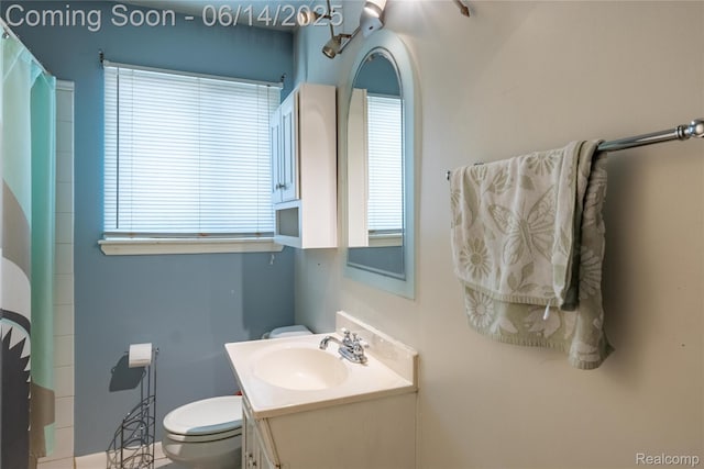 5633 Detroit St, Flat Rock, MI 48125 - bathroom featuring vanity and a shower with shower curtain