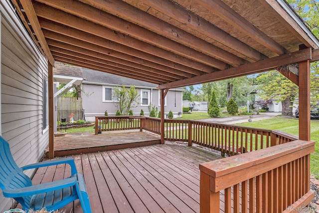 2305 Hester Ct, Keego Harbor, MI 48320 - deck with a yard