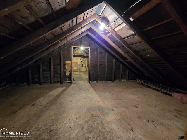 532 Grover St, Owosso, MI 48867 - view of unfinished attic