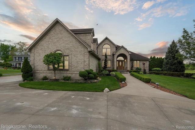 27820 29 Mile Rd, Lenox, MI 48048 - french provincial home with brick siding and a yard